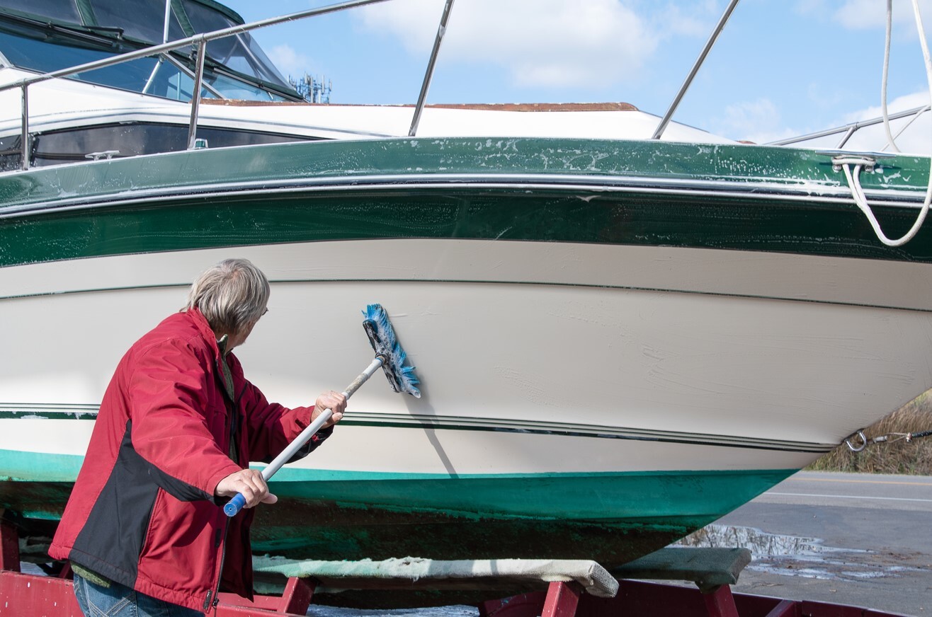 The boat maintenance