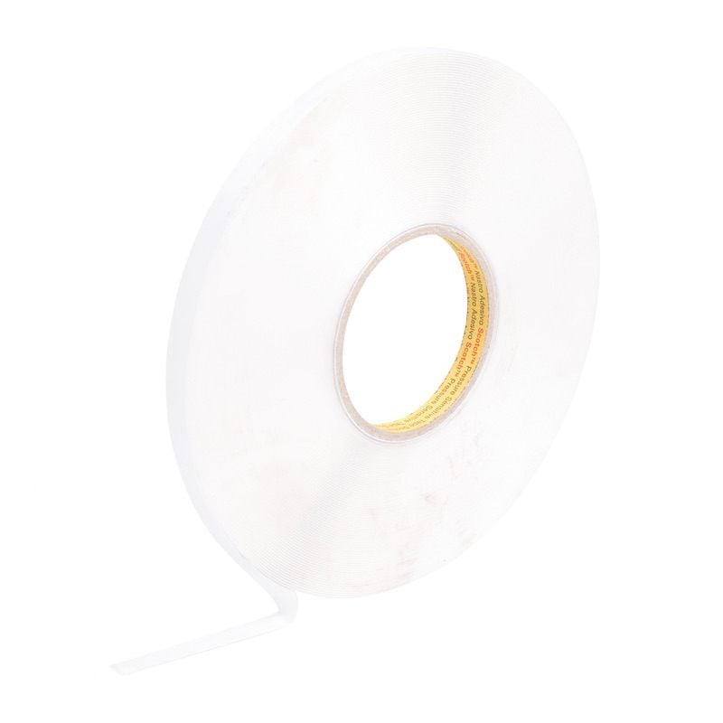 3M™ High Grade Double Coated Foam Tape 4614F, Clear,  6 mm x 33 m, 0.8 mm