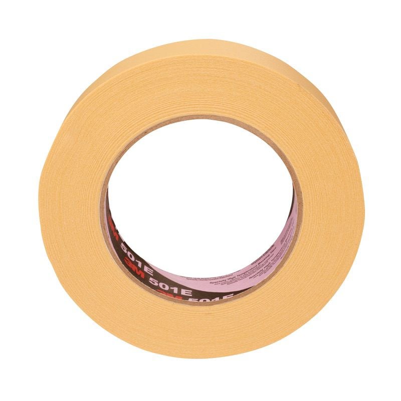3M™ High Temperature Industrial Masking Tape 501E, Beige, 26 mm x 50 m