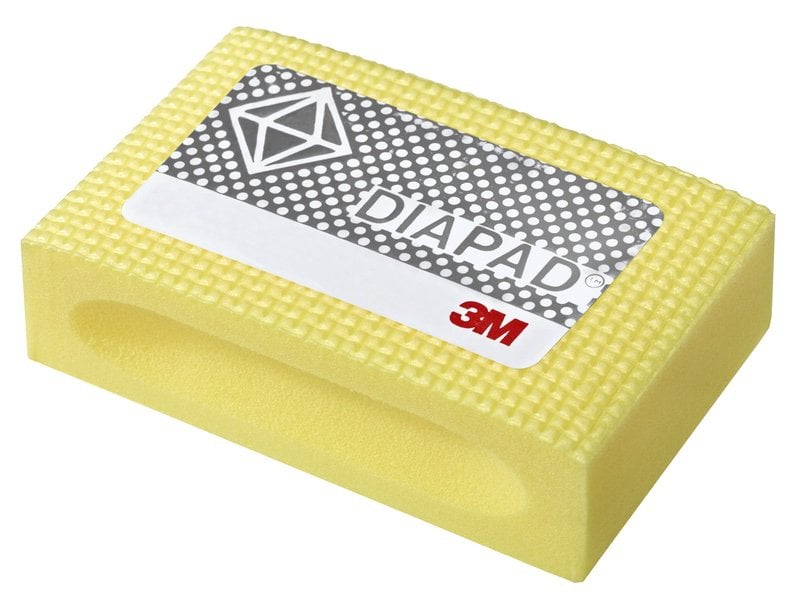 3M™ 6002J gyémánt csiszoló szivacs, 90 mm x 55 mm, N40, sárga