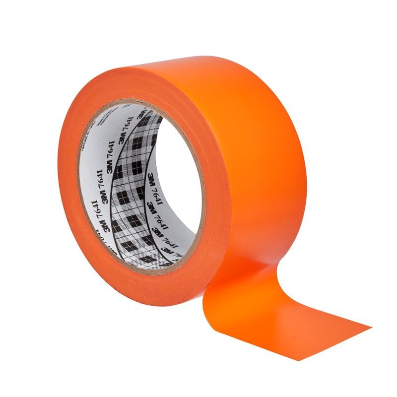 3M™ General Purpose Vinyl Tape 764i, Orange, 50 mm x 33 m, 0.13 mm