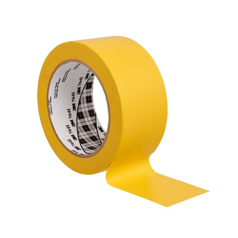 3M™ General Purpose Vinyl Tape 764i, Yellow, 50 mm x 33 m, 0.13 mm