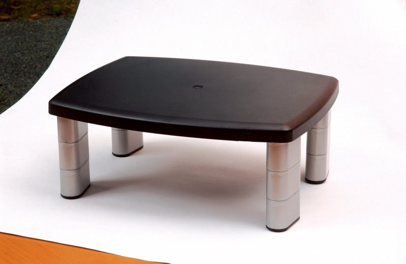 3M™ Adjustable Monitor Stand Black/Silver 304 mm x 381 mm x 15 mm