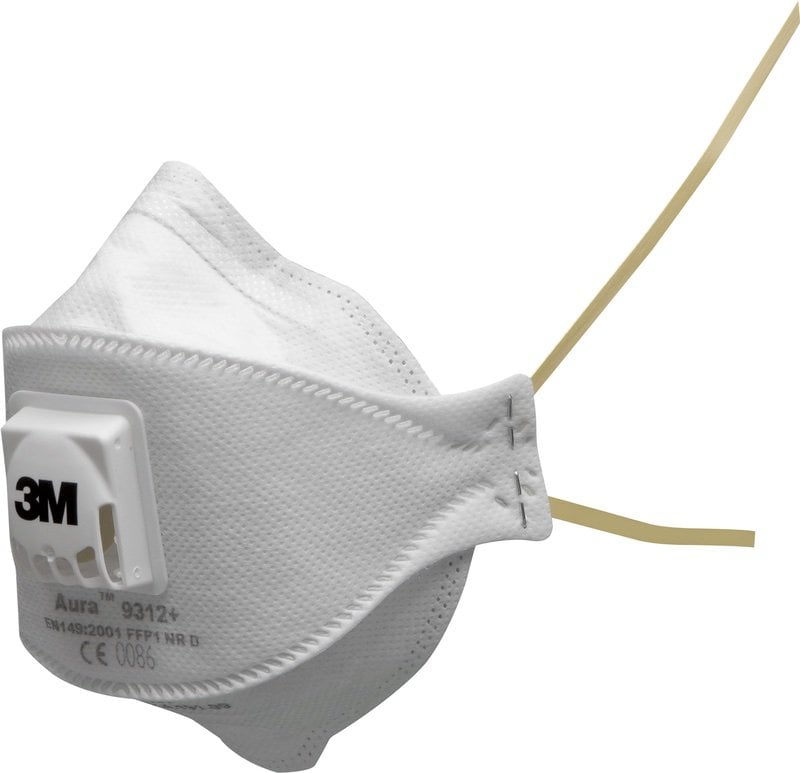 3M™ Aura™ Particulate Respirator, FFP1, Valved, 9312+