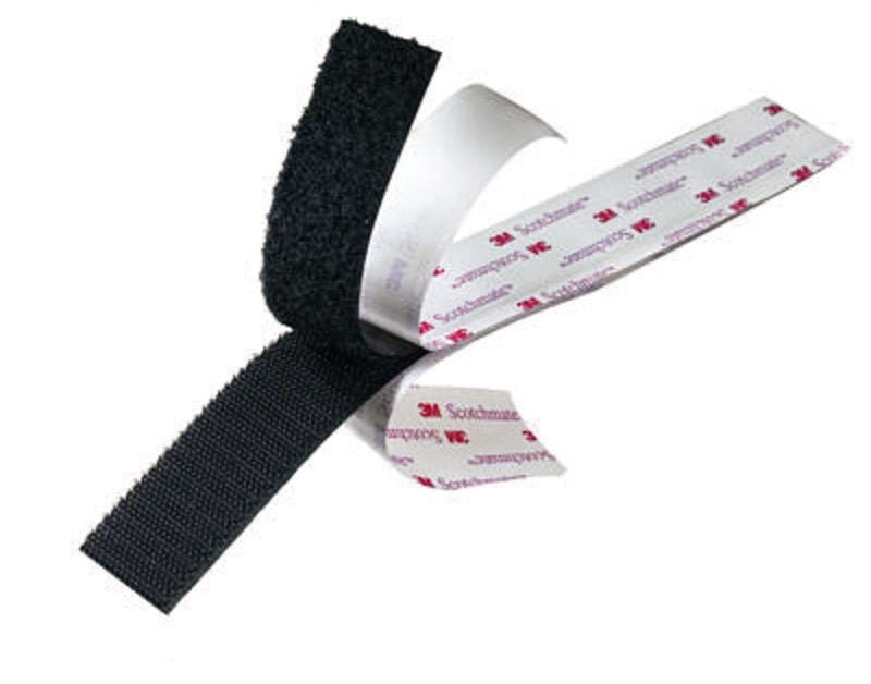 3M™ öntapadó tépőzár, kampós oldal SJ3572, fekete, 25 mm x 45,7 m