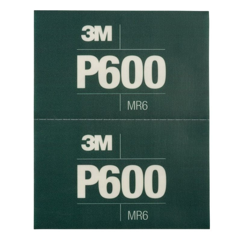 3M™ Hookit™ Flexible Abrasive Hand Sheet 270J, 140 mm x 171 mm, P600, 34339