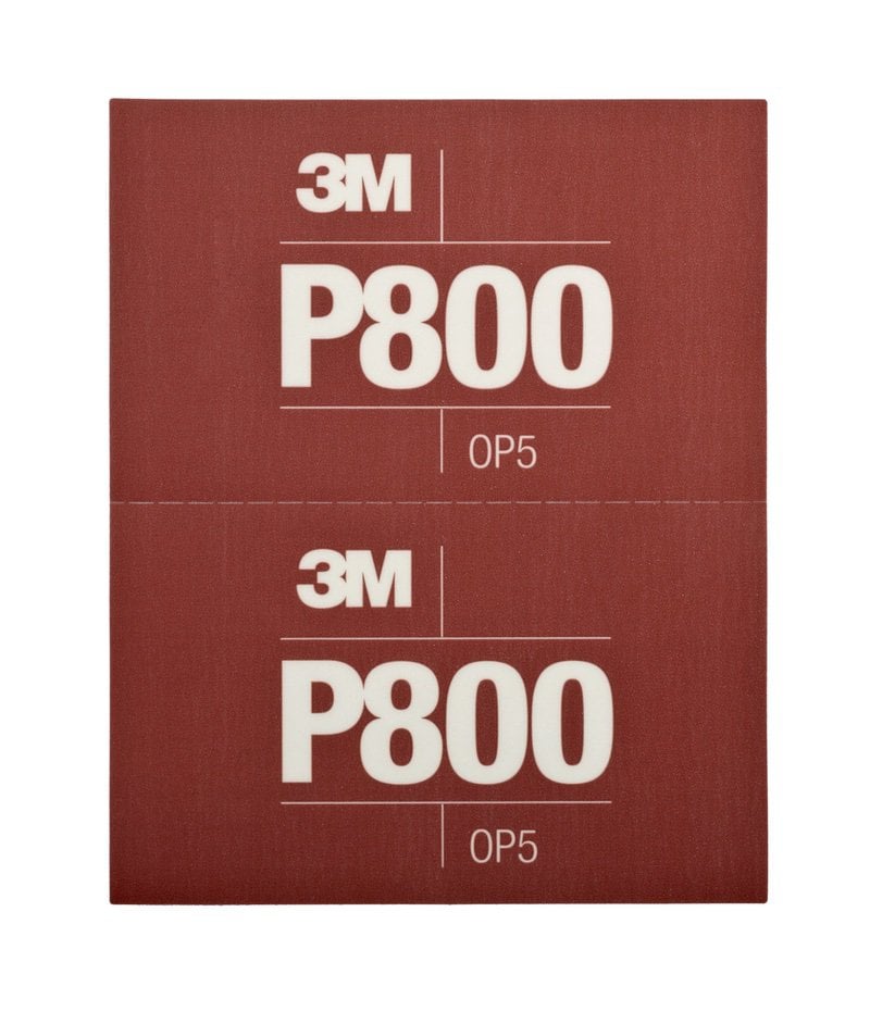 3M™ Hookit™ Flexible Abrasive Hand Sheet 270J, 140 mm x 171 mm, P800, 34340