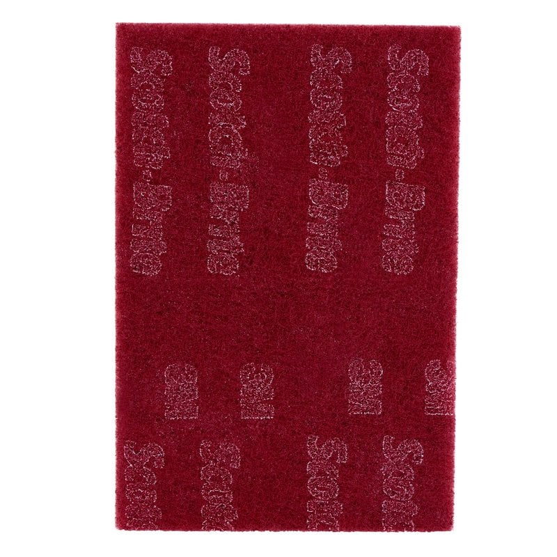 3M™ Scotch-Brite™ 7447 PRO kézi lapka, A VFN, 152 x 228 mm, bordó