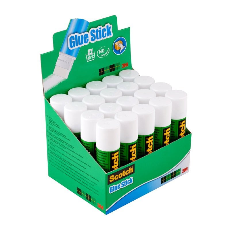 3M™ Scotch® Hagyományos ragasztóstift - 21 g, 20-as displayben