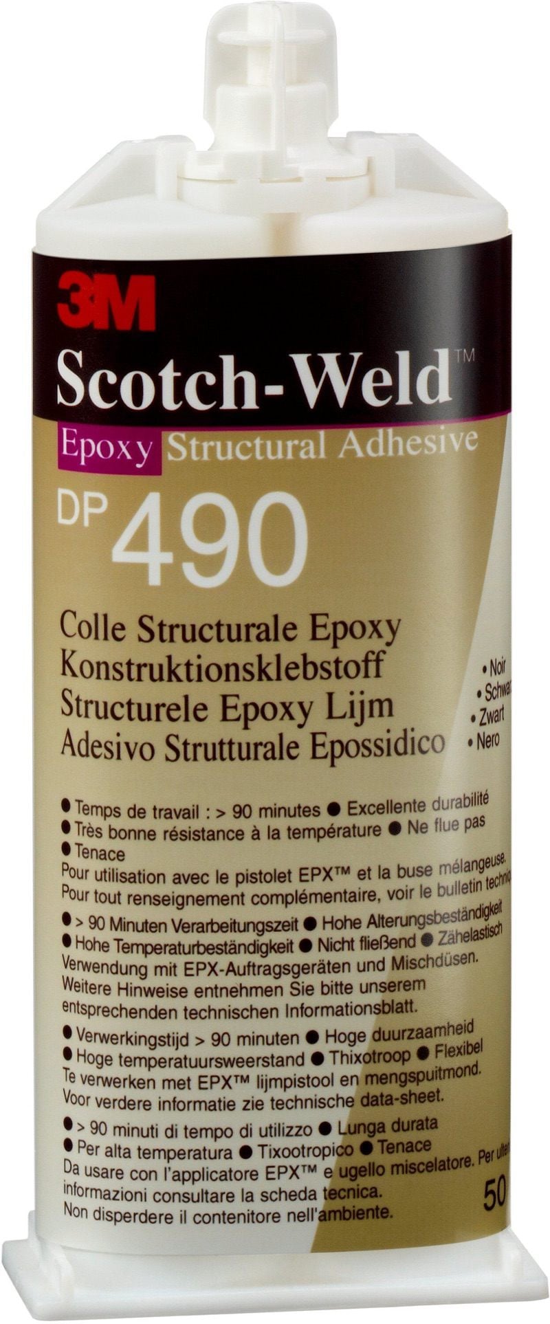 3M™ Scotch-Weld™ DP490 szerkezeti ragasztó, fekete, 50 ml