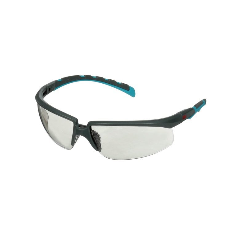 3M™ Solus™ 2000 Series, S2007SGAF-BGR, Grey/Blue-Green Temples, Scotchgard™ Anti-Fog Coating, I/O Grey AF-AS lens, 20/Case