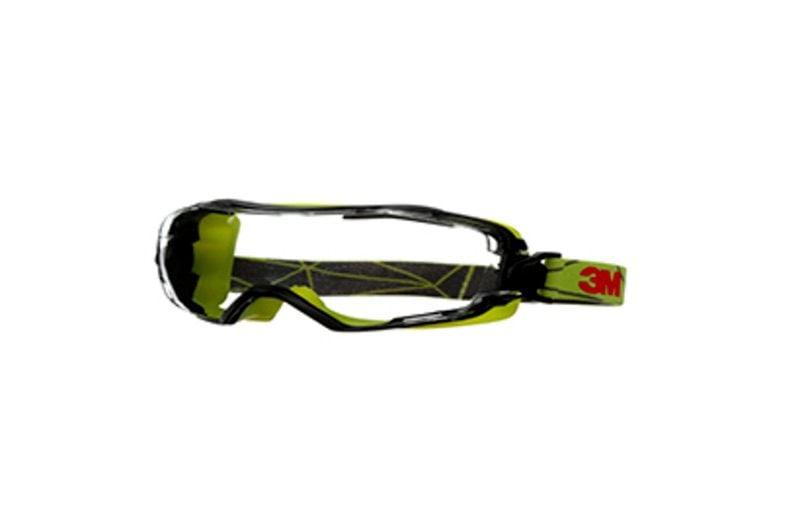 3M™ Solus™ CCS Safety Glasses, Lime Green Temples, Scotchgard™ Anti-Fog / Anti-Scratch Coating (K&N), Clear Lens, SCCS01SGAF-GRN-EU, 20/Case