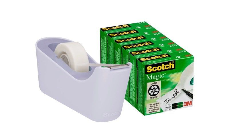 Scotch® adagoló Levendula + Scotch® Magic™ ragasztószalag, 6 tek., 19 mm x 33 m