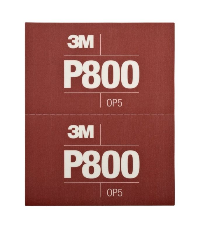 3M™ Hookit™ Flexible Abrasive Hand Sheet 270J, 140 mm x 171 mm, P800, 34340