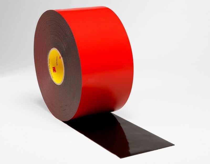 3M™ Acrylic Plus Tape EX4515, Black, 1.5 mm, 1220 mm x 66 m, 31197