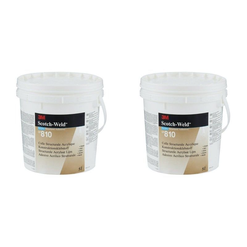 3M™ Scotch-Weld™ DP810 kétkomponensű akrilragasztó, alacsony szaghatású, zöld, 10 L
