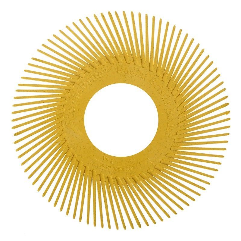 3M™ Scotch-Brite™ BB-ZB A típusú radiális sünkefe utántöltő, P 80, 150 mm x 1,56 mm, sárga