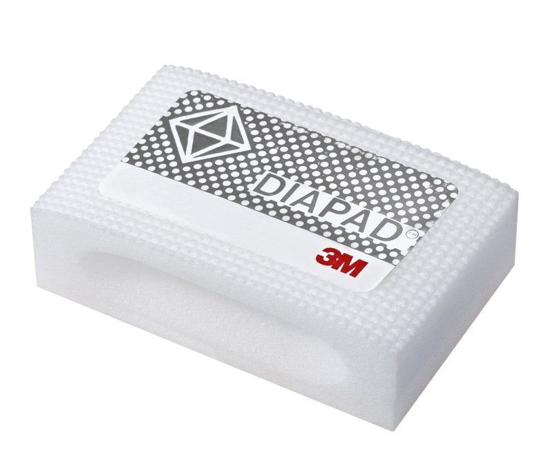 3M™ Flexible Diamond Hand Lap 6002J, White, 90 mm x 55 mm, N20