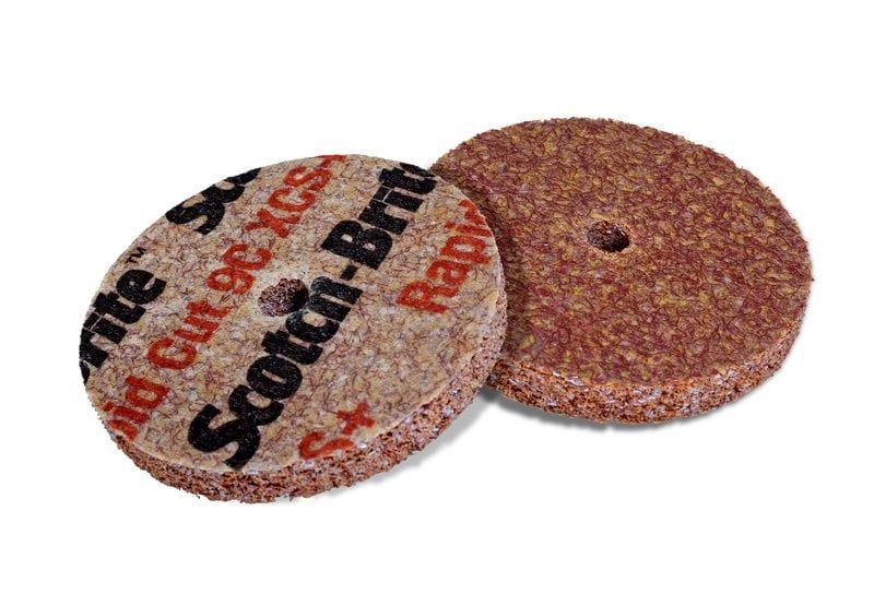 Scotch-Brite™  Rapid Cut Unitized Wheel RC-UW, 50.8 mm x 12.7 mm x 9.52 mm,  7C XCS+