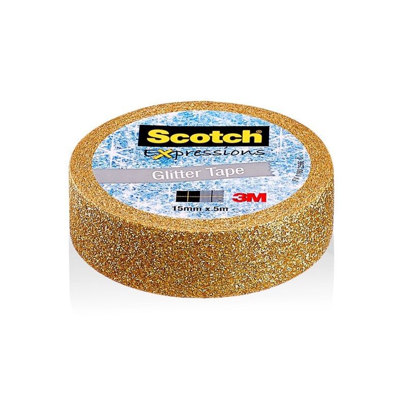 Scotch™ Expressions Tape Refill Glitter Gold 15x5 C514-GLD