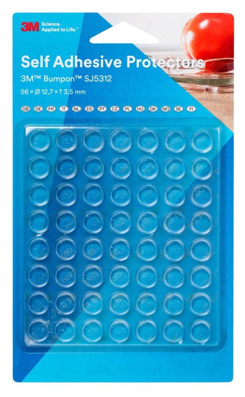 3M™ SJ5312 Bumpon™ öntapadó alátét, 56 darabos bliszter csomag