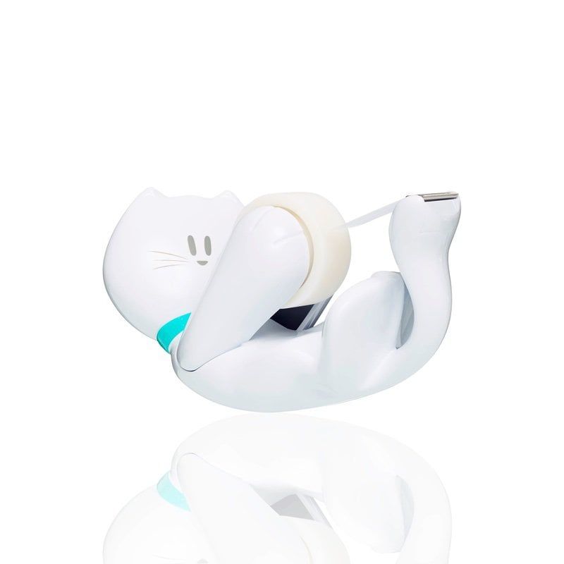 3M™ Scotch® Cica alakú asztali adagoló - Cica alakú ragasztószalag adagoló, egy tekercs Magic™ 810 19 mm x 8,9 m ragasztószalaggal feltöltve