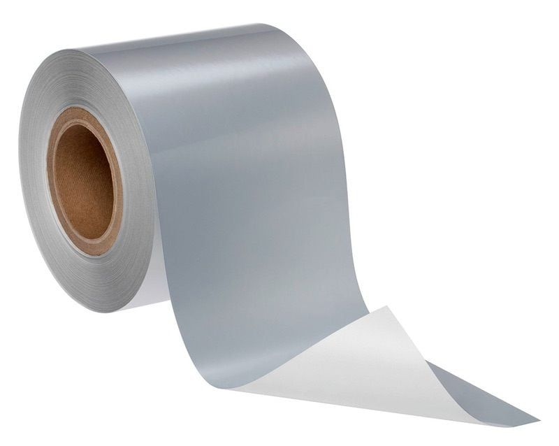 3M™ Films & Liners Label Materials 7872EJ, Platinum, 150 mm x 508 m, 0.08 mm