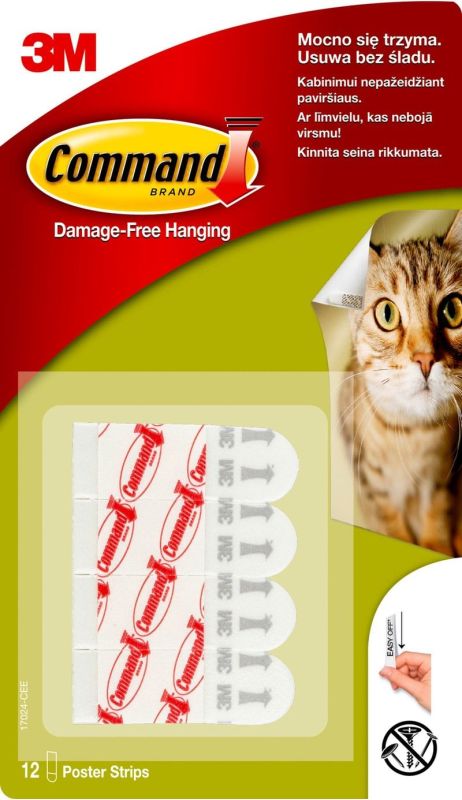 17006CLR-CEE Command™ Transparent Mini Hooks