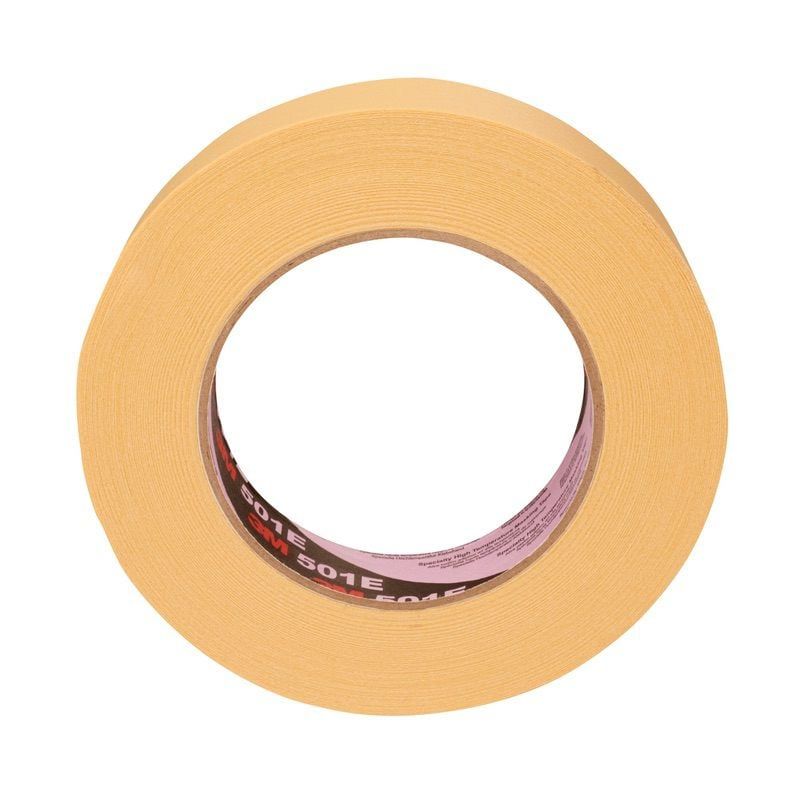 3M™ High Temperature Industrial Masking Tape 501E, Beige, 26 mm x 50 m