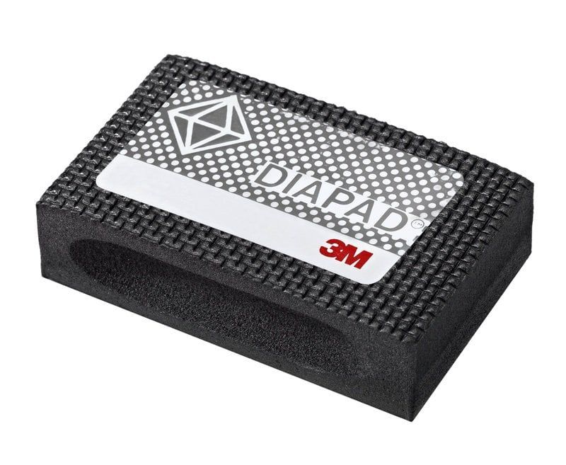 3M™ Flexible Diamond Hand Lap 6002J, Black, 90 mm x 55 mm, N125